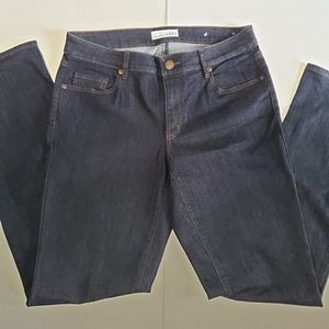 Loft Size 8 dark denim jeans curvy straight